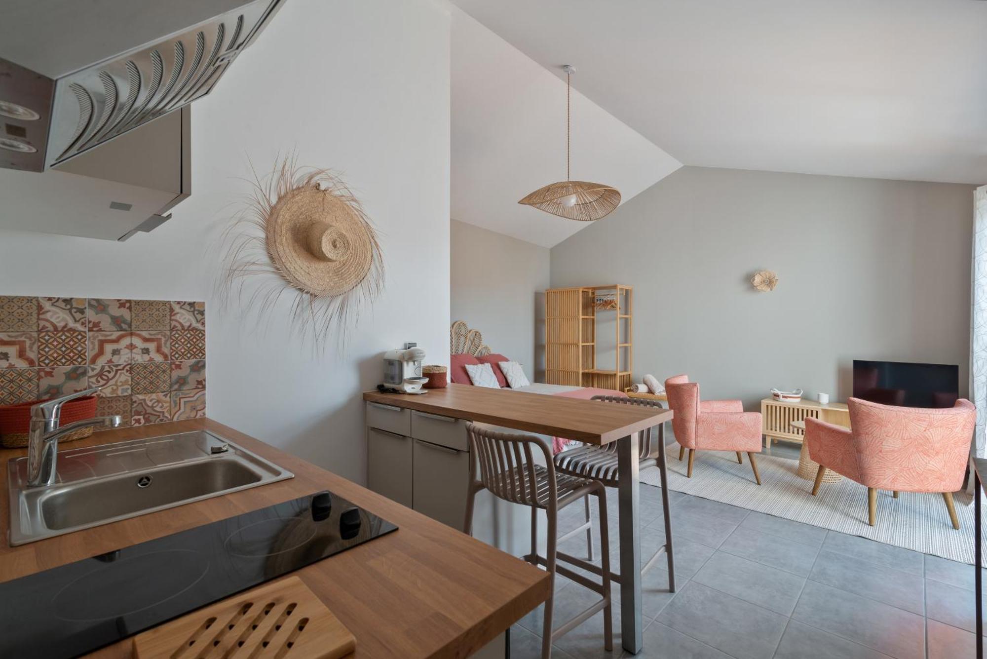 Studio Cocon Enea Bidart, Terrasse Et Parking 외부 사진