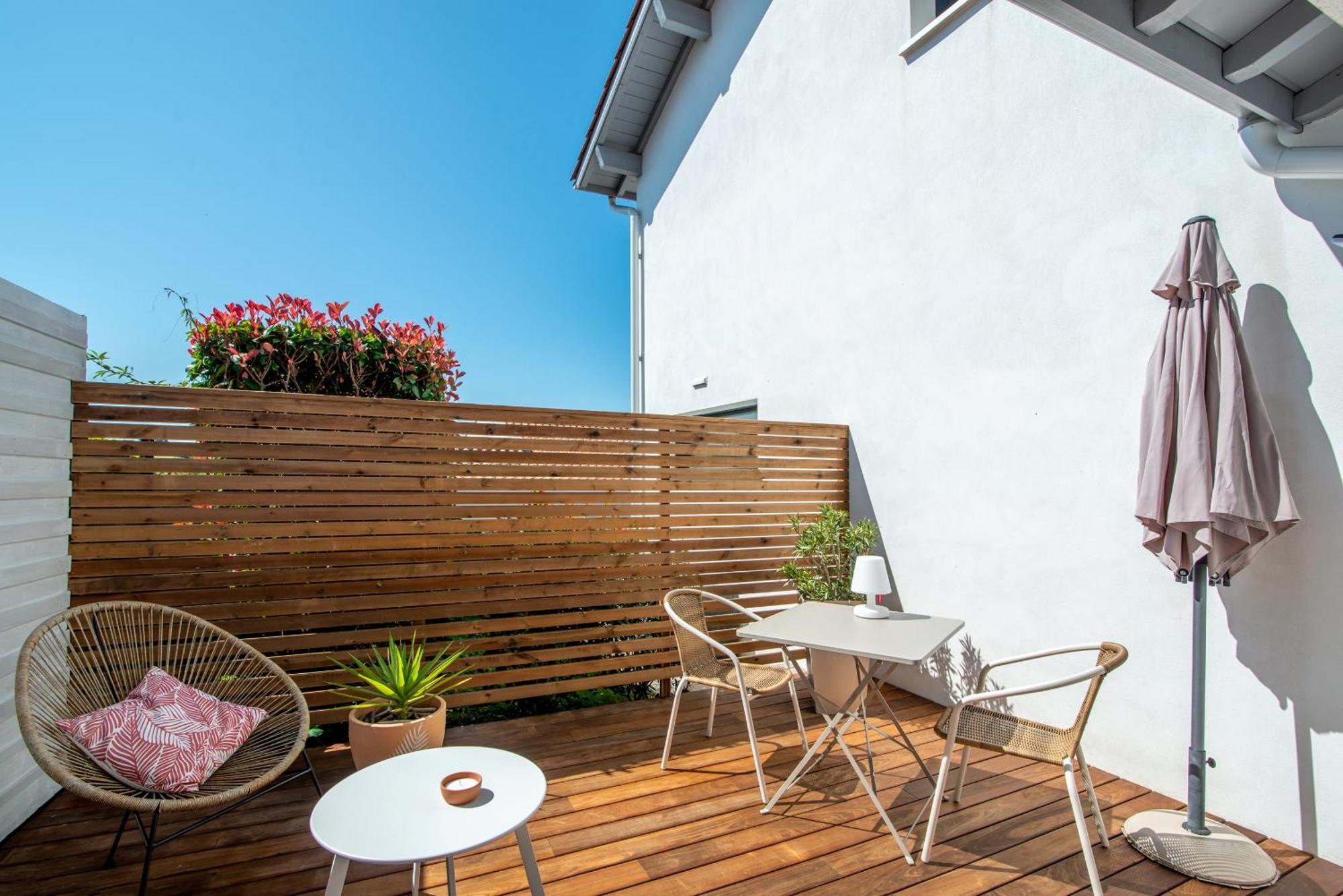 Studio Cocon Enea Bidart, Terrasse Et Parking 외부 사진
